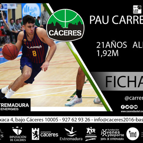 Cáceres ficha a Pau Carreño para reforzar la rotación exterior