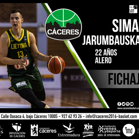 T22/23 -LEB Oro- El joven lituano Simas Jarumbauskas ficha por el Cáceres