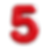 3D Cartoon Letter 5