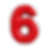 3D Cartoon Letter 6