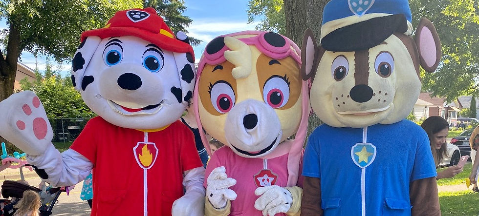 Kids party entertainment - Mascots