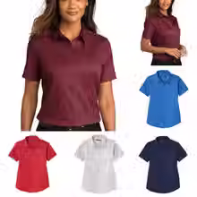 Thumbnail: Ladies Button Down Short Sleeve P-A LW809