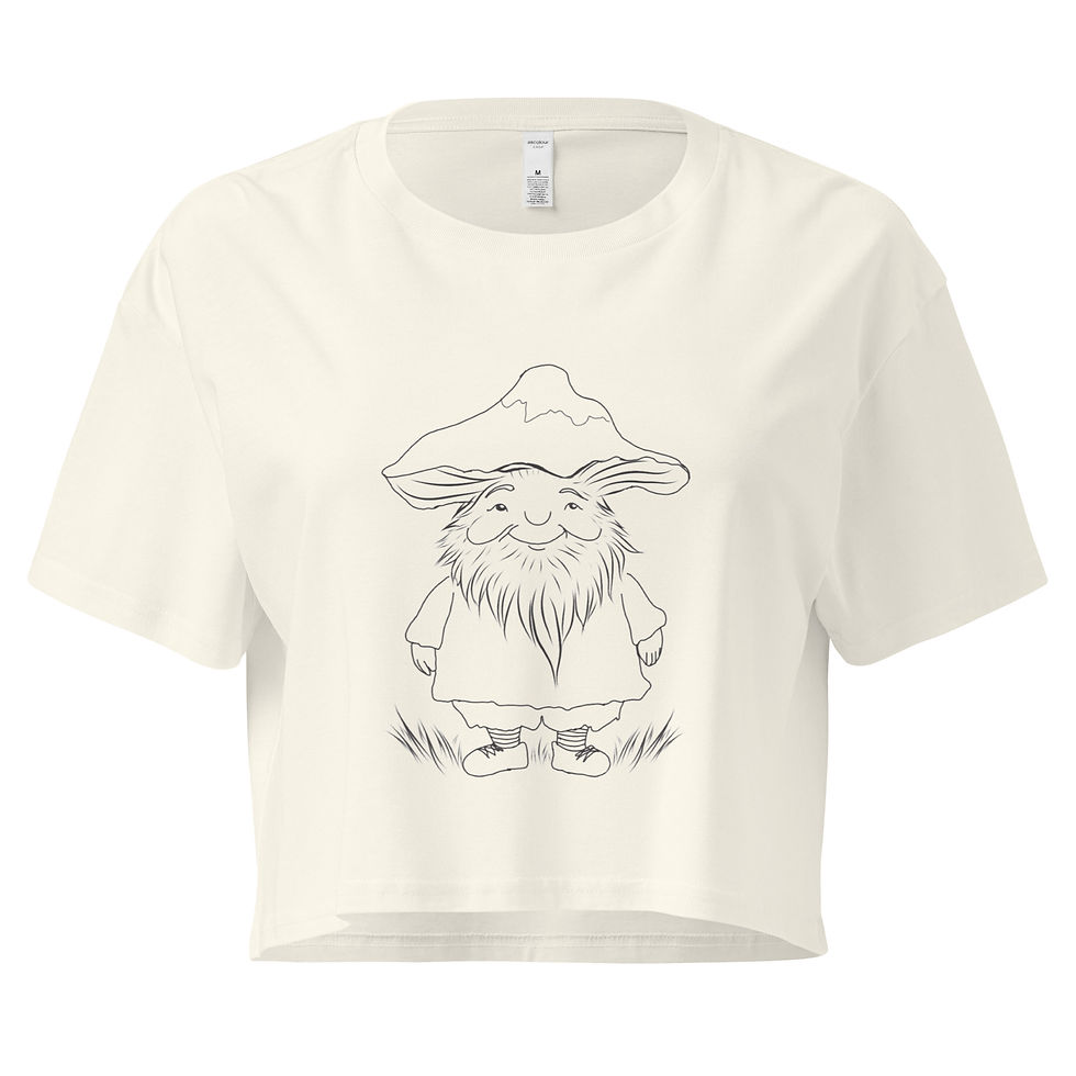 Thumbnail: Mushroom gnome crop top