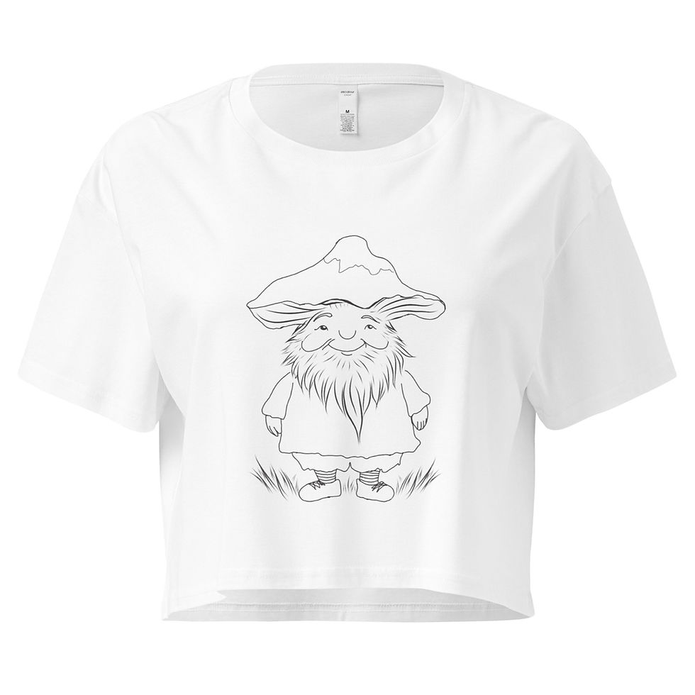 Thumbnail: Mushroom gnome crop top