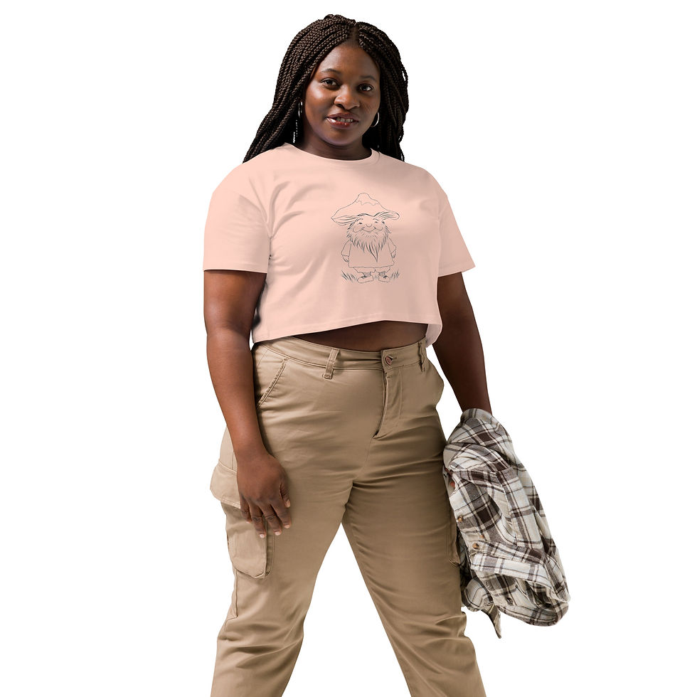 Thumbnail: Mushroom gnome crop top