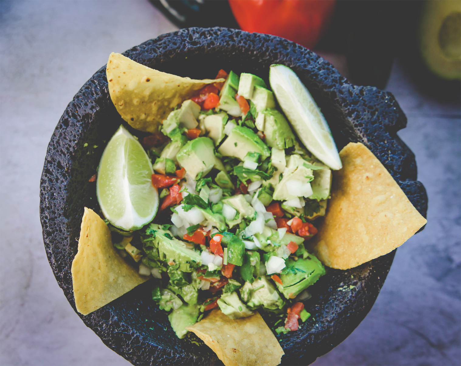 Arranged Food and Objects