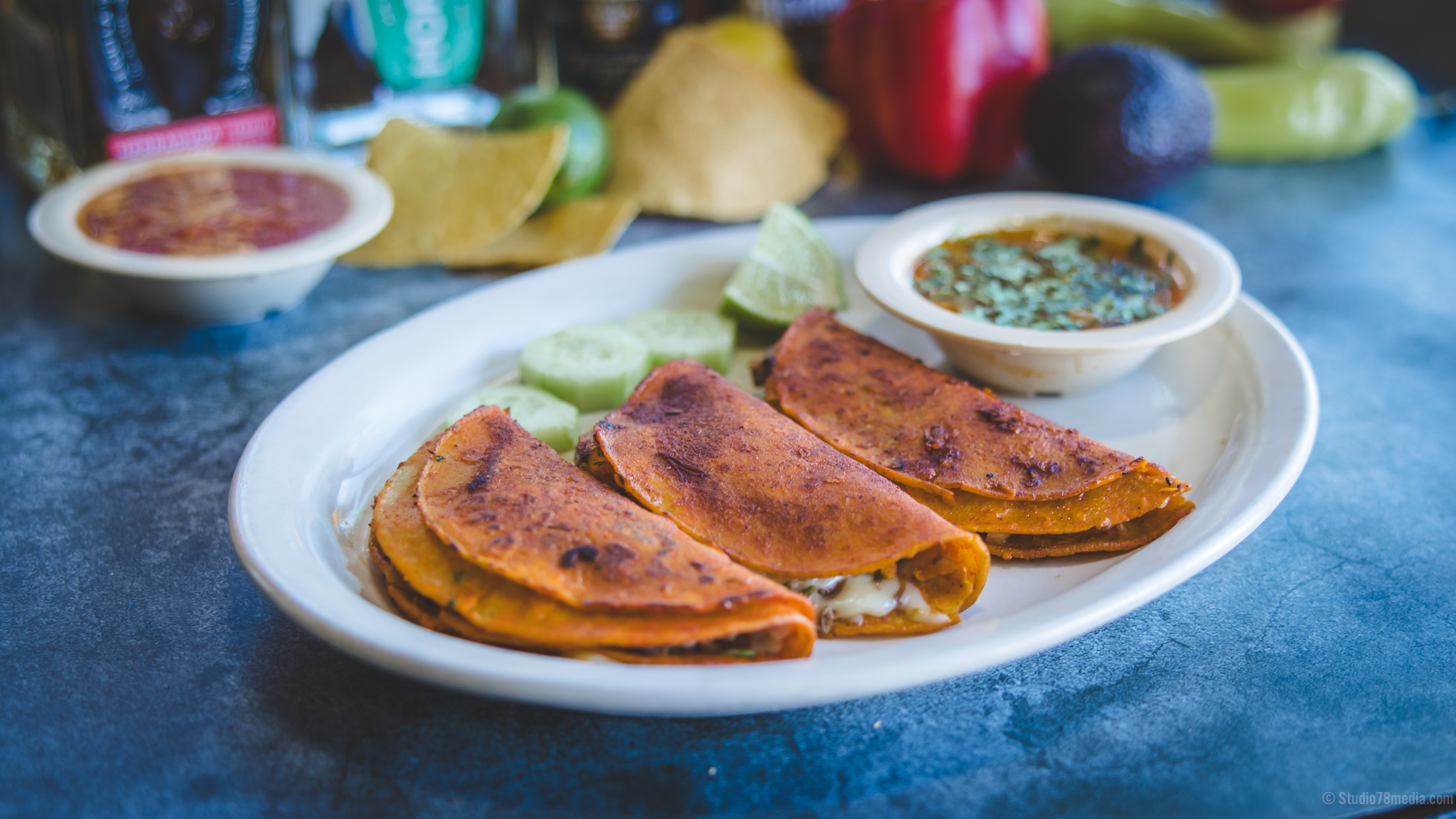 Arranged Food and Objects