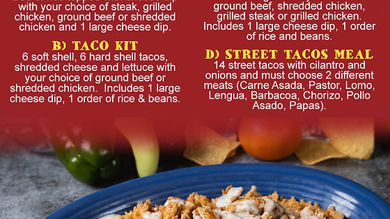 ★ A) 4 ARROZ CON CHOICE (FAMILY DEAL)
