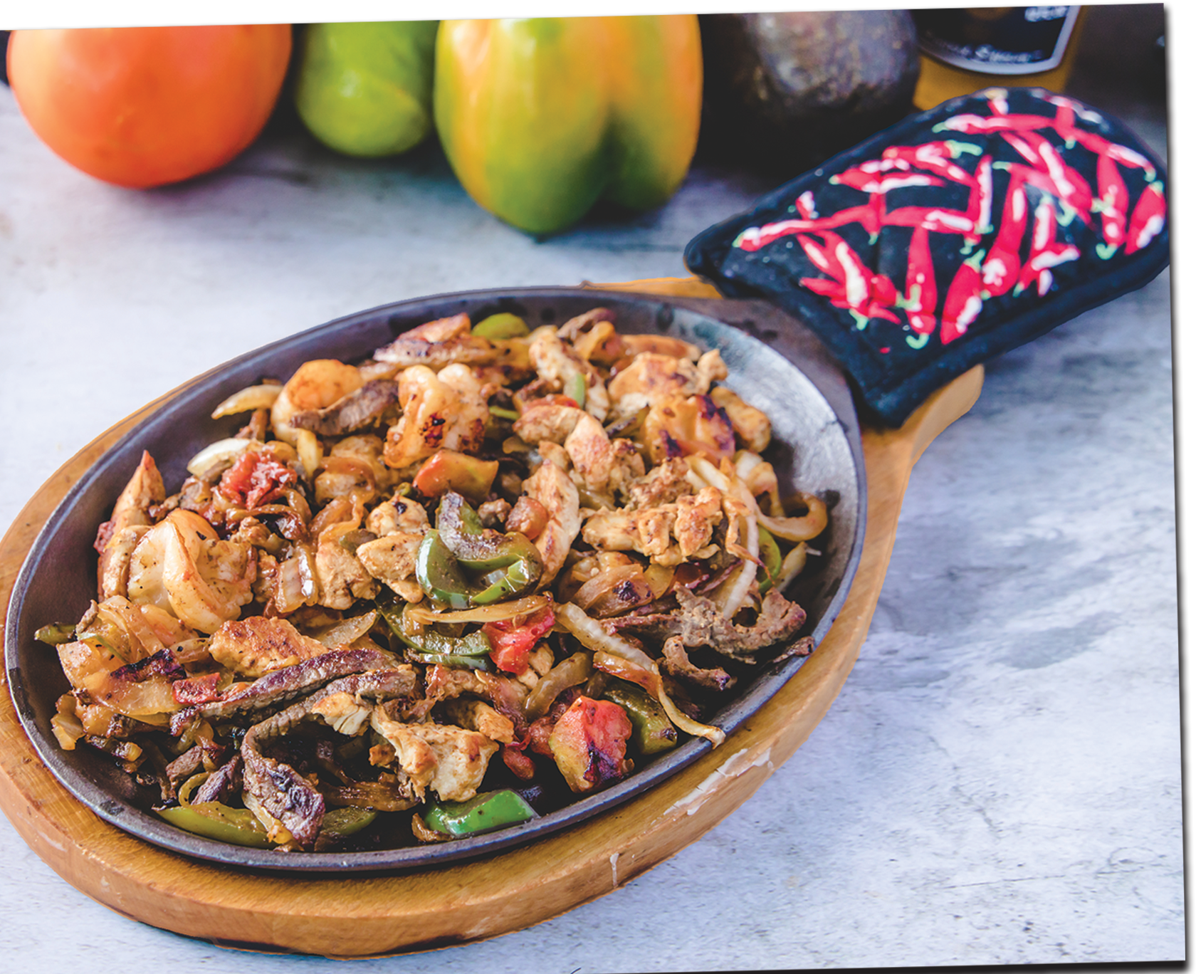 Arranged Food and Objects