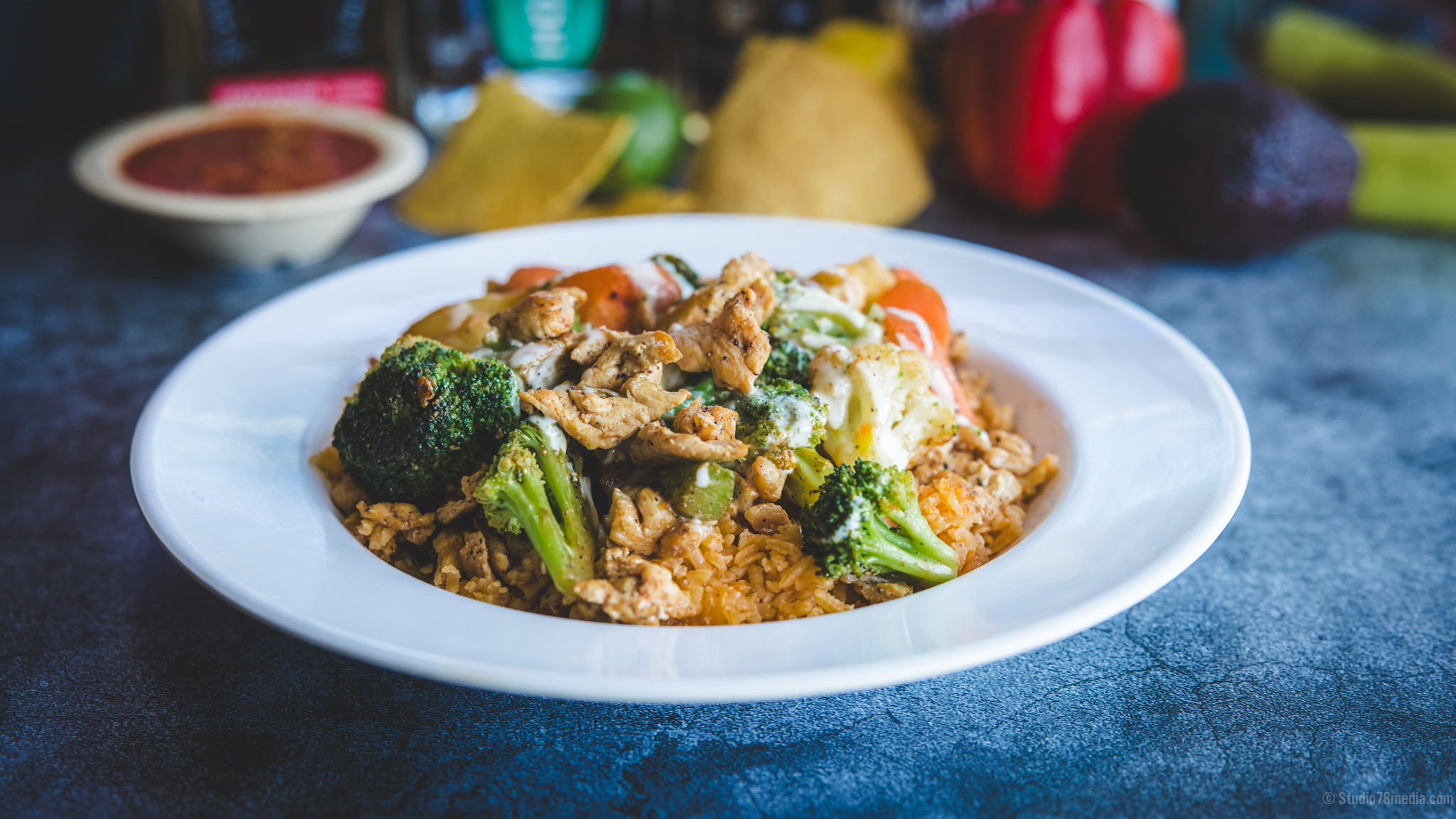 Arranged Food and Objects