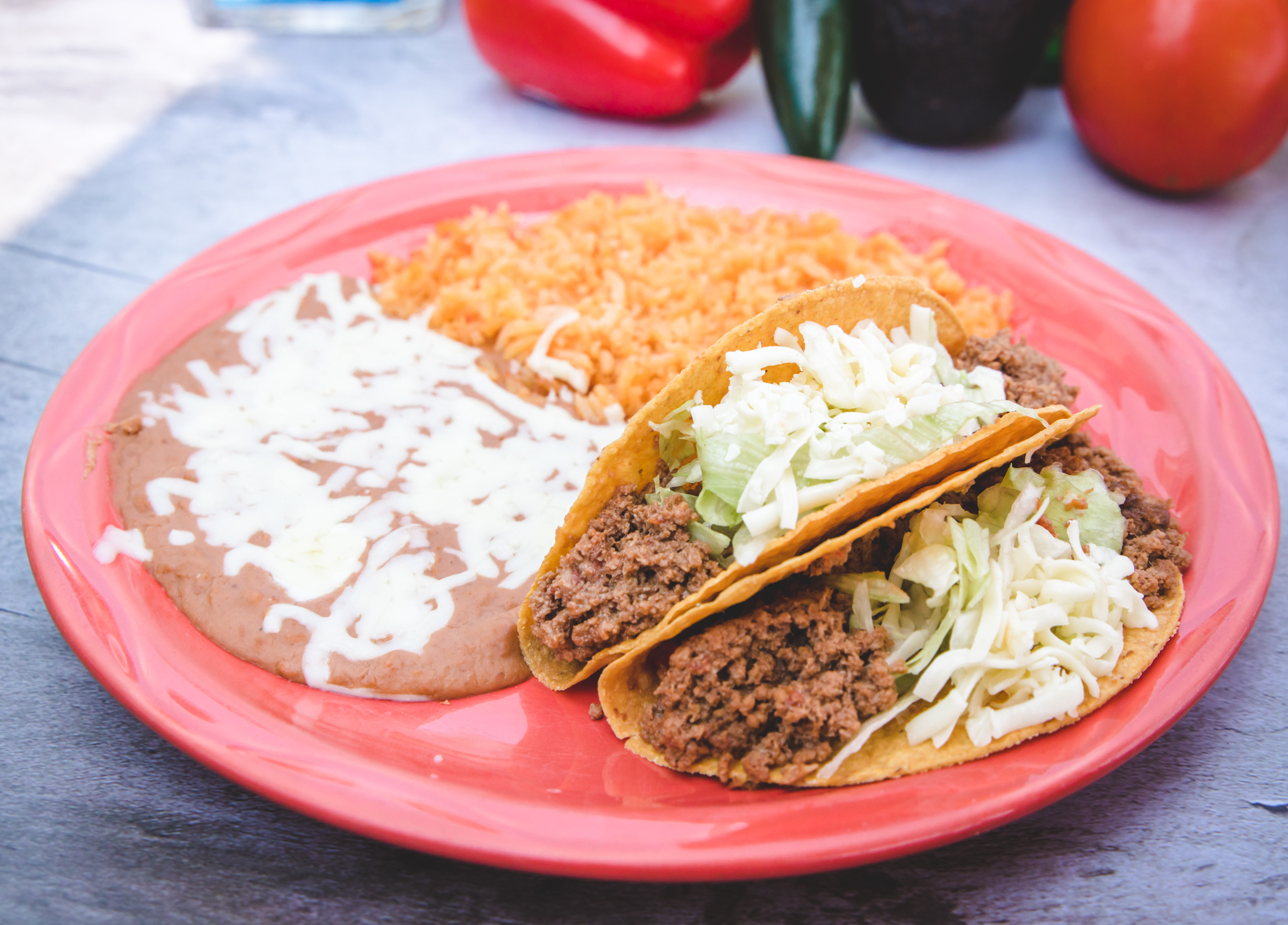 Arranged Food and Objects