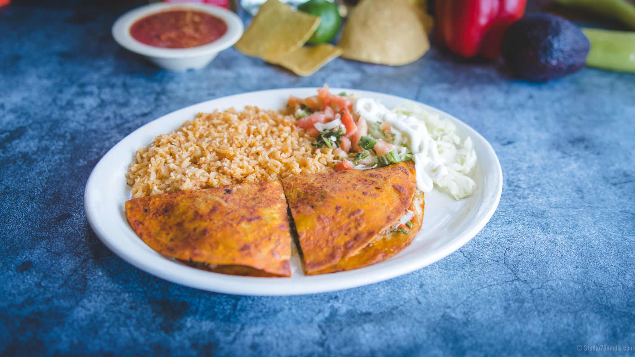 Arranged Food and Objects