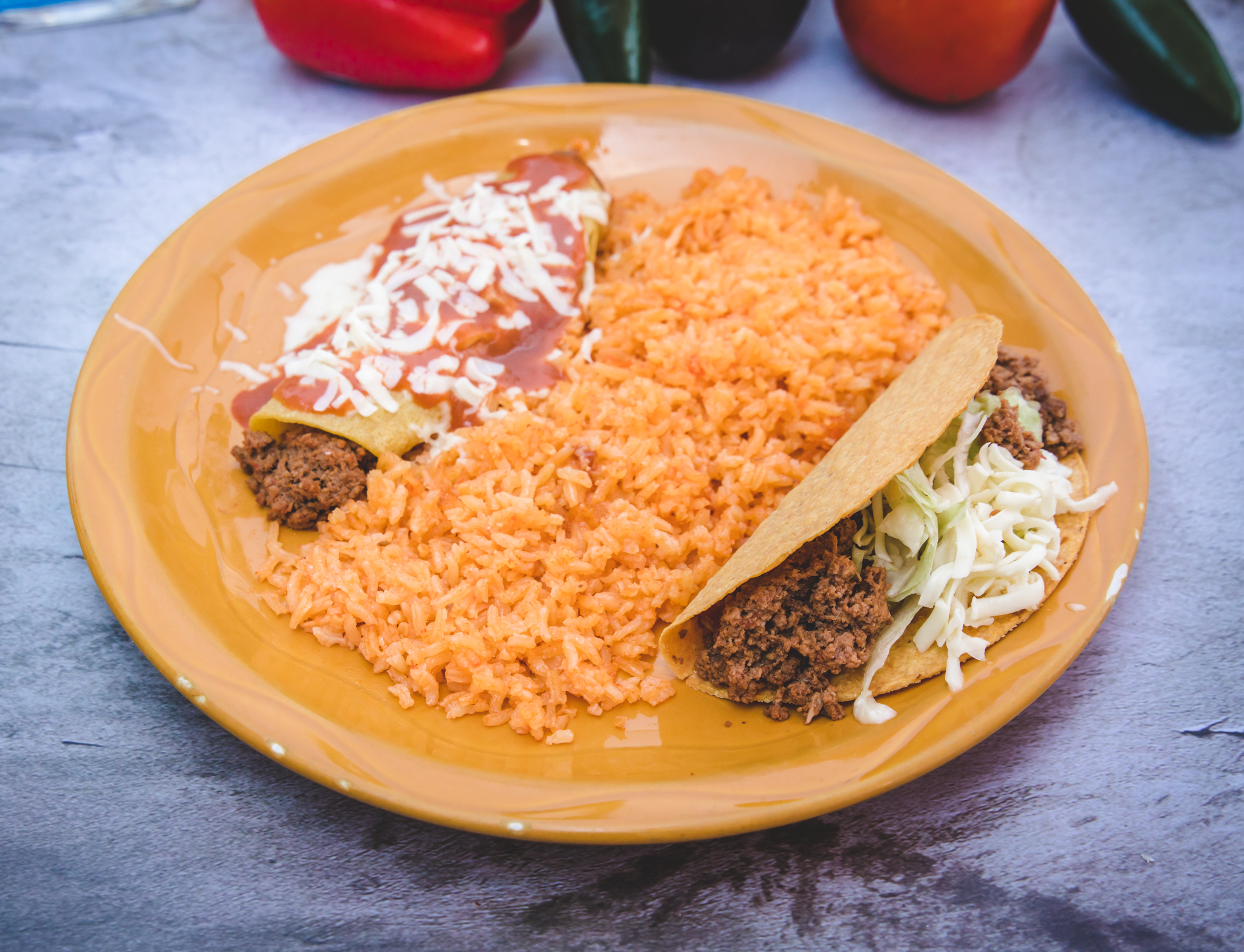 Arranged Food and Objects