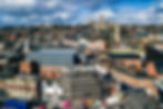 Cornhill Lincoln construction site aerial view showing Station House build and surrounding city centre development