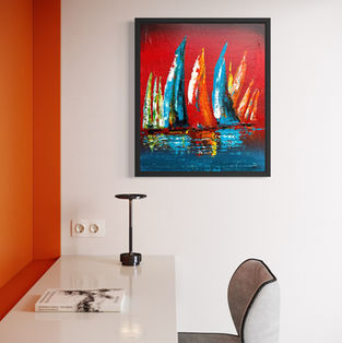 Original Acrylic on Canvas.
Framed Size: 60 x 50 cm