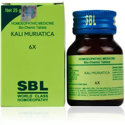 SBL Kali Muriaticum Biochemic Tablet 6X