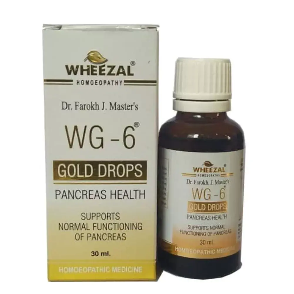 Wheezal WG6 Pancreas Health Gold Drop