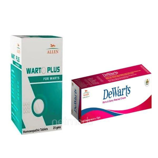 Allen Anti Warts Combo (Warto Plus Tablet + Dewarts Cream)