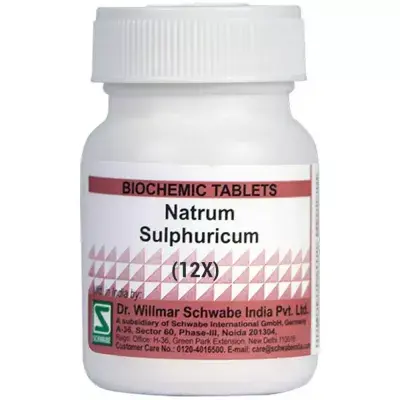 Thumbnail: Dr Willmar Schwabe India Natrum Sulphuricum Biochemic Tablet