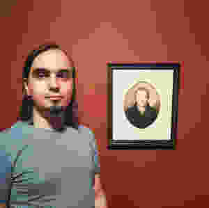Евгений Пустошкин на выставке работ Уильяма Блейка в Tate Britain (Лондон, октябрь 2019)