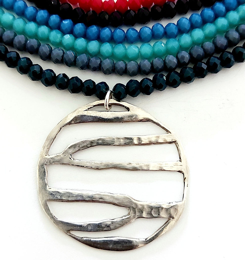 תמונה ממוזערת: שרשרת מדליון זברה