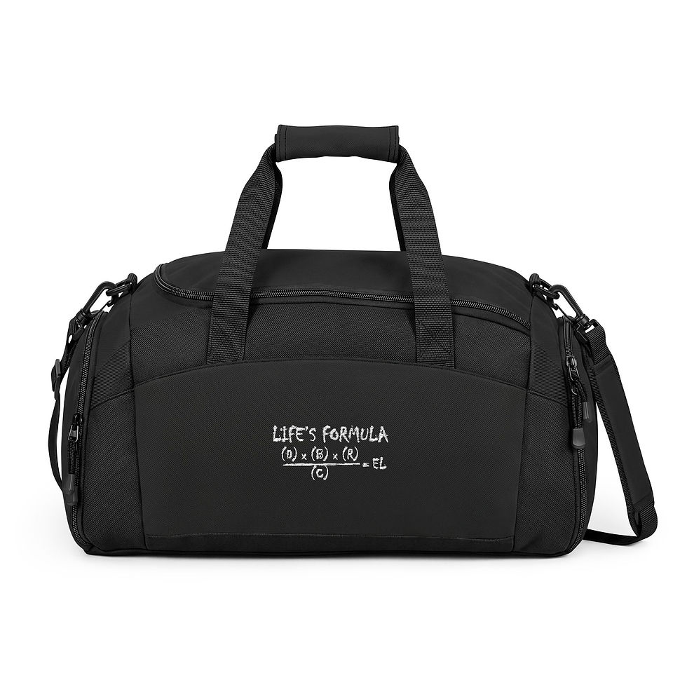 Thumbnail: Gym Bag  "Life's Formula" Fitness Duffle Bag