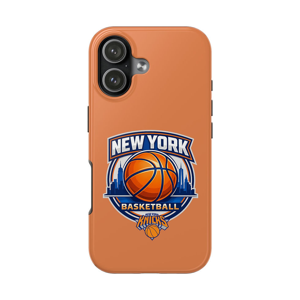 Thumbnail: New York Basketball Logo Tough Phone Case — Protective Orange Slim Cover