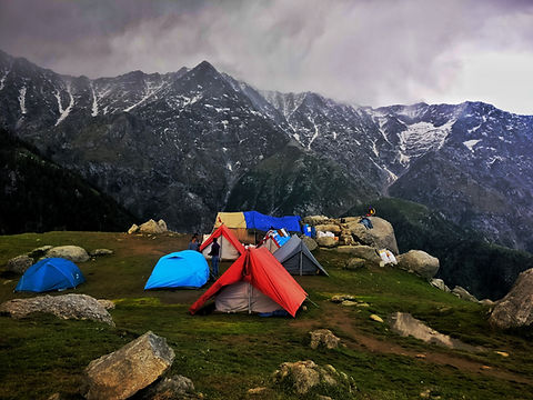 Setting Up Campsite