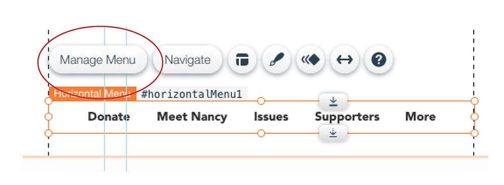 Manage Menu button