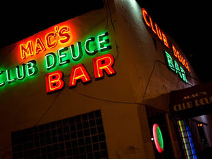 The exterior of Mac's Club Deuce.