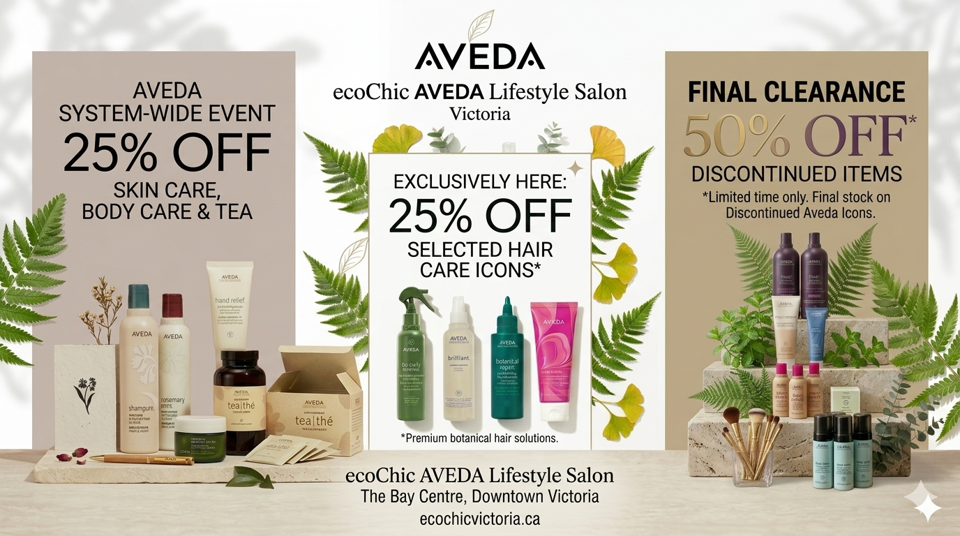 Aveda Sale Guide Victoria BC: Save Up to 50%