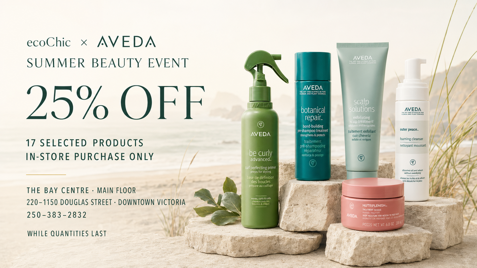 Which Aveda Products Are 25% Off in Victoria BC?