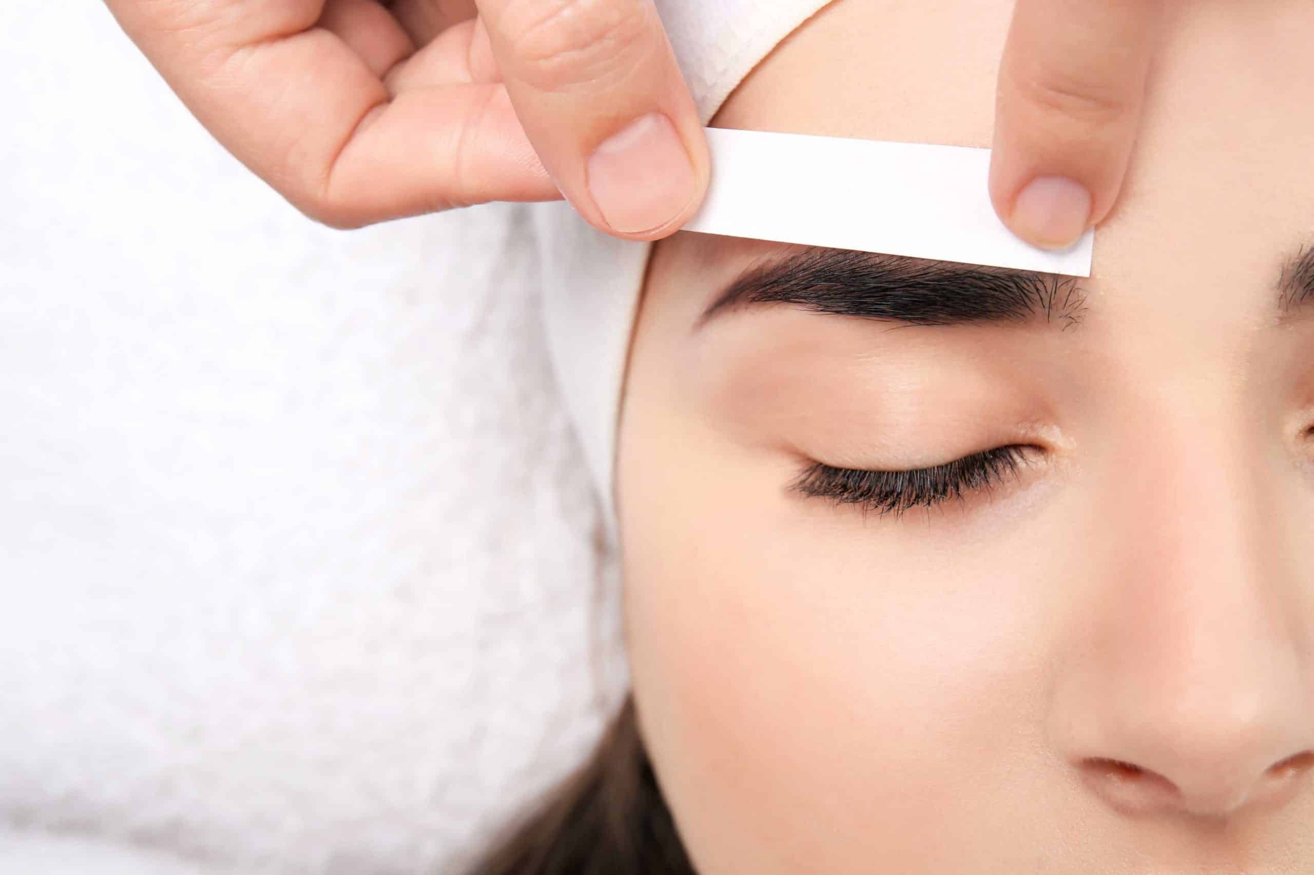 Professional eyebrow service at ecoChic Victoria