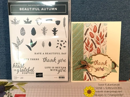 Beautiful Autumn Thank You Card