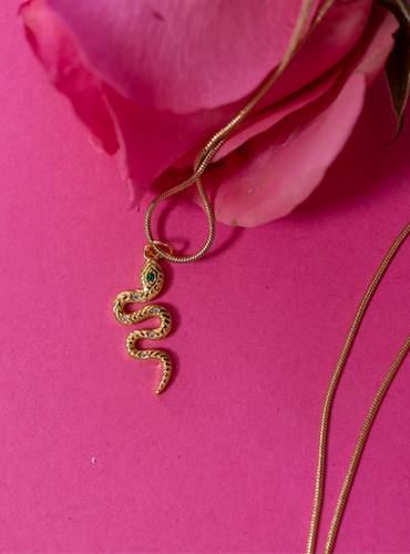Green-Eyed Snake Necklace | My Site