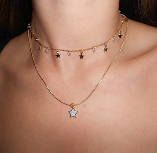 Gold Star Necklace