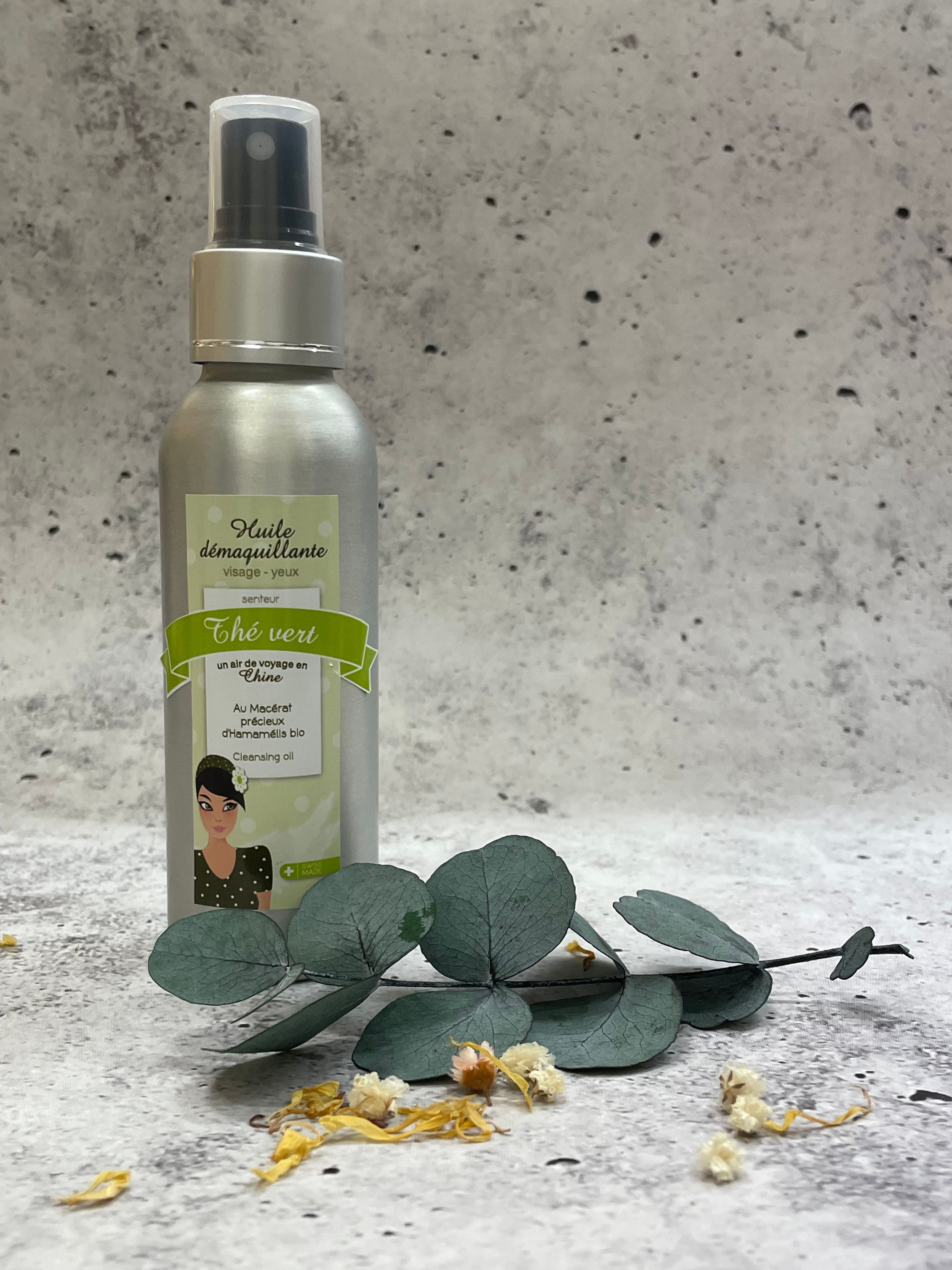 Huile démaquillante senteur thé vert