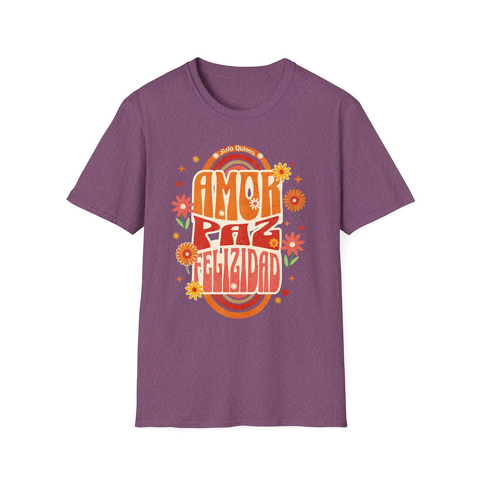 Thumbnail: Amor Paz Felicidad Unisex Tee