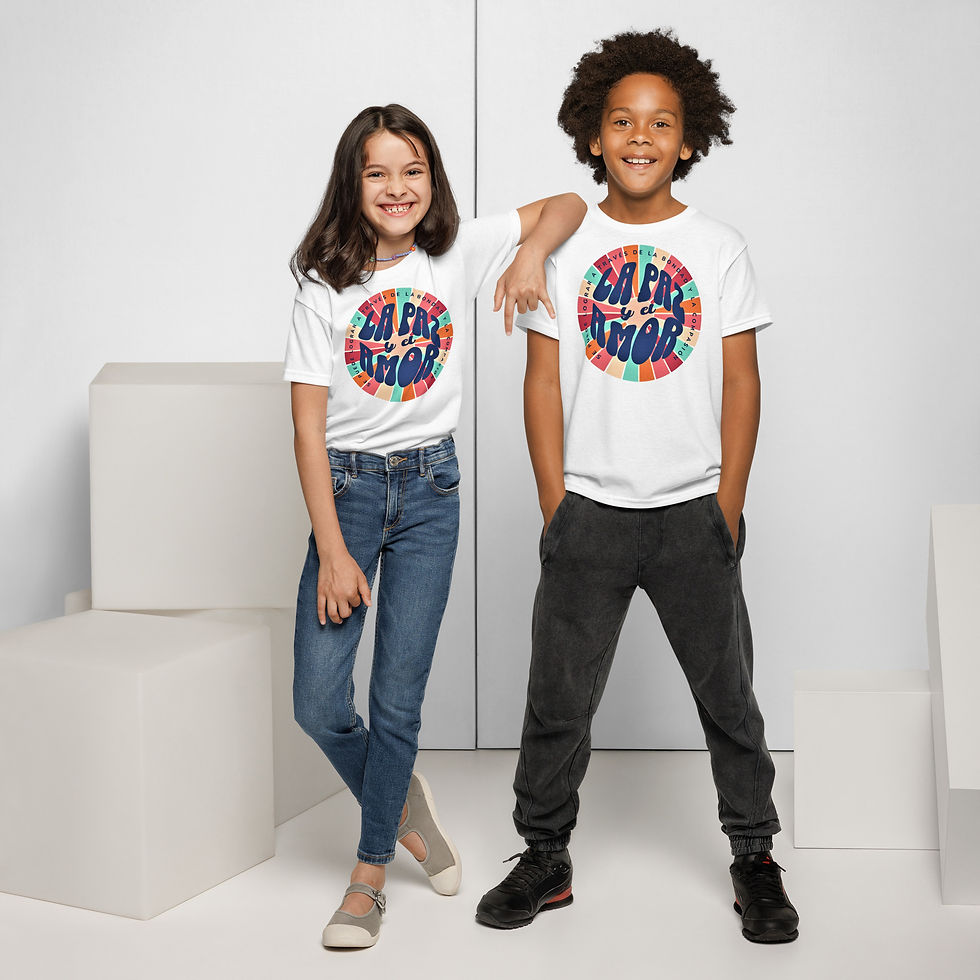 Thumbnail: Paz y Amor Youth t-shirt
