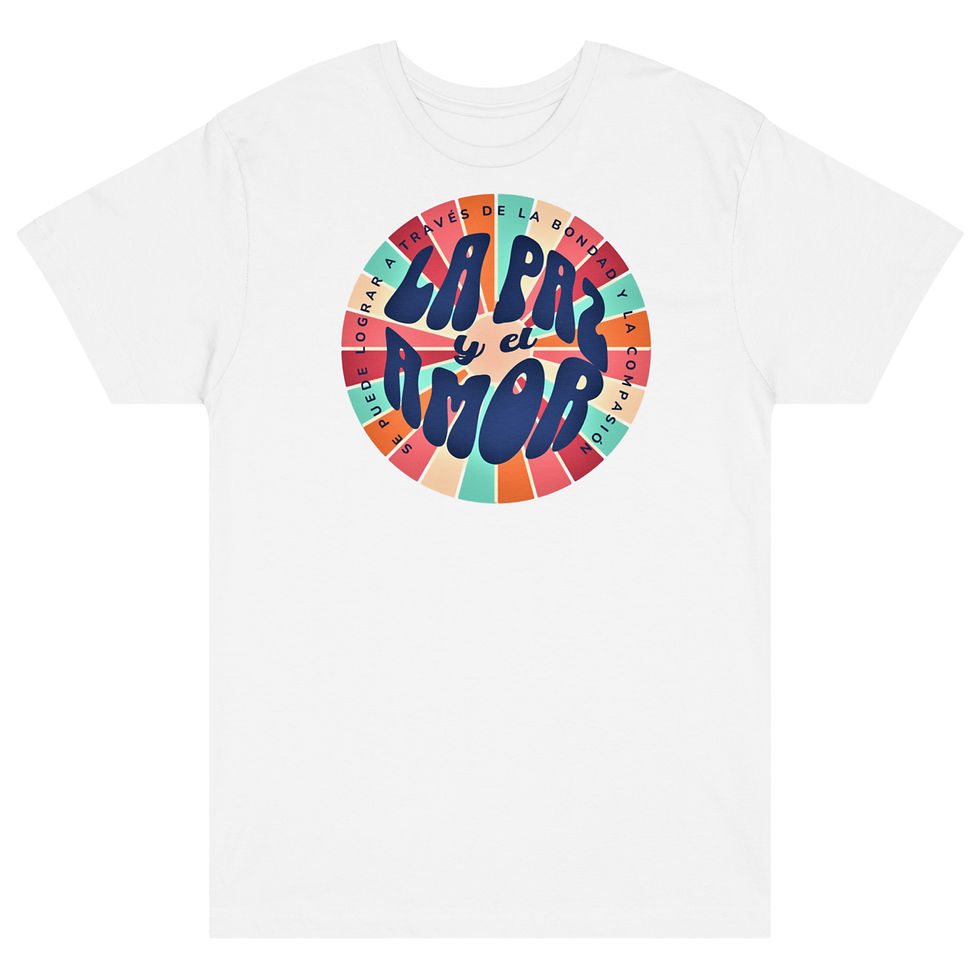 Thumbnail: Paz y Amor Unisex fine jersey tee
