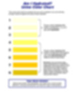 Hydration Chart for water intake and risk of dehydration