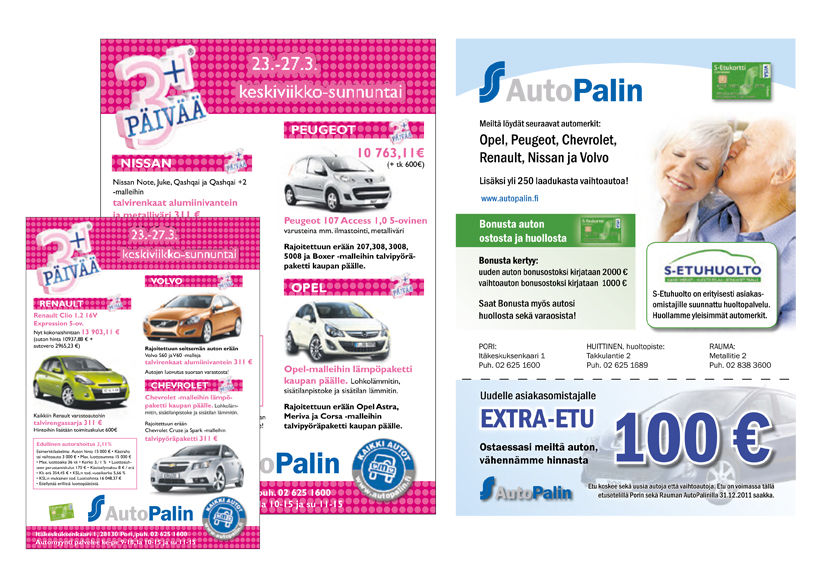 Flyerit, AutoPalin
