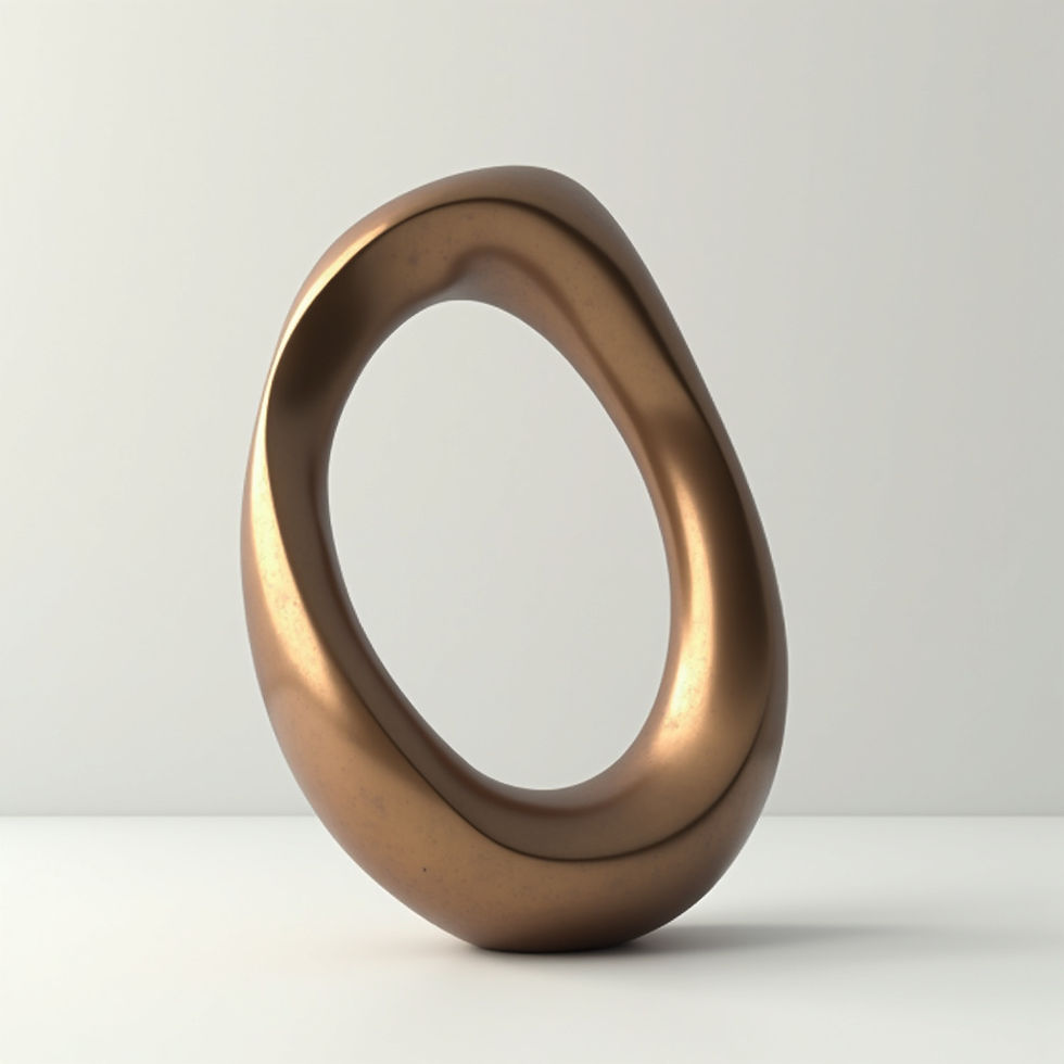 Abstract Bronze Form