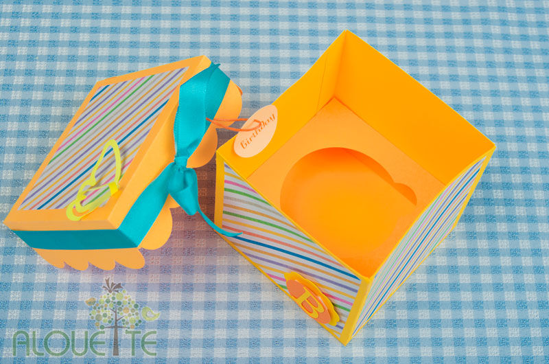 Caja de regalo para cupcake