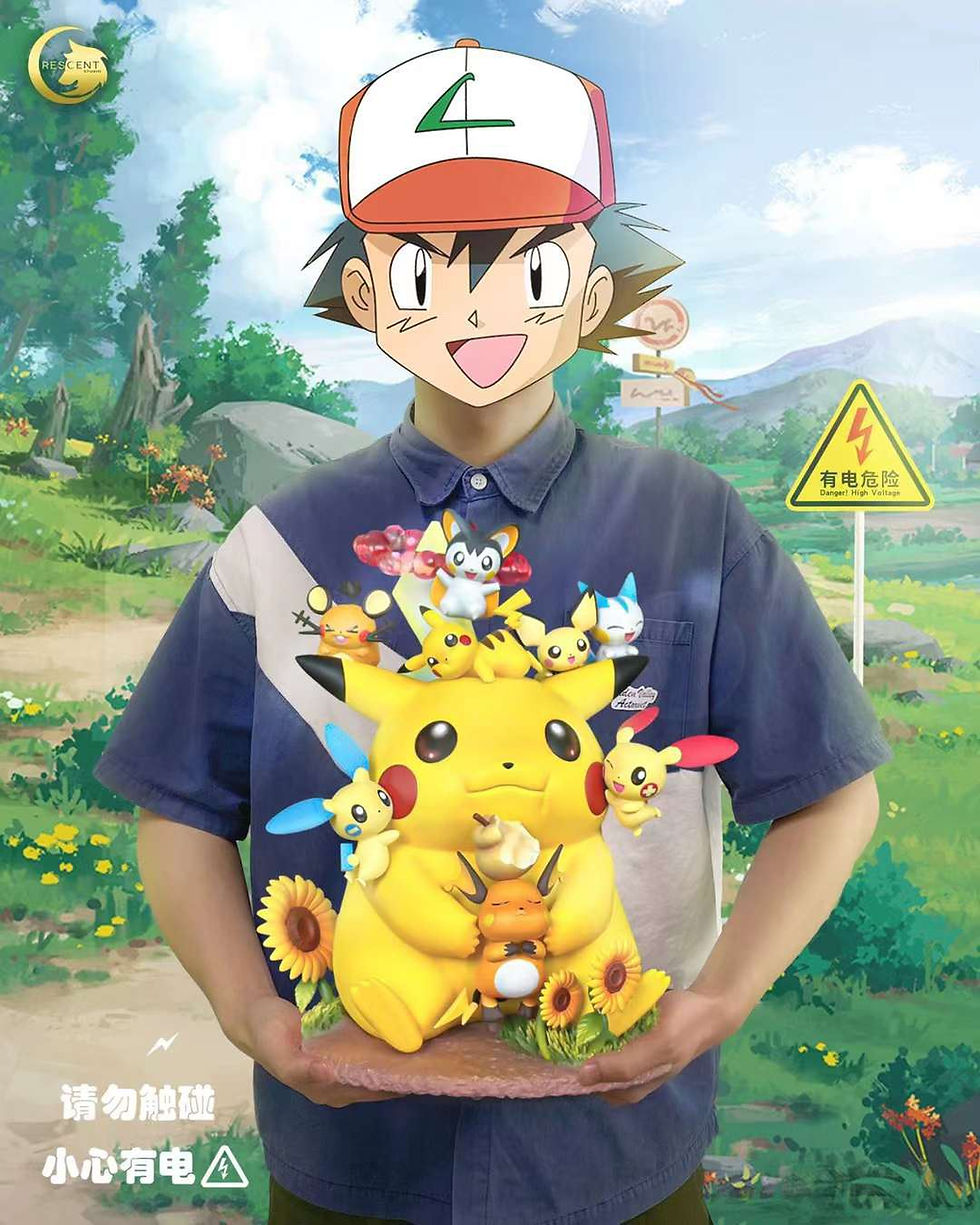Thumbnail: 【PRE-ORDER】 Crescent Studio - Gigantamax Pokemon Pikachu Resin Statue GK Anime