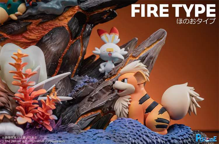 Thumbnail: 【PRE-ORDER】 PC House Studio - Pokemon Fire Type Pokemon Resin Statue GK Anime