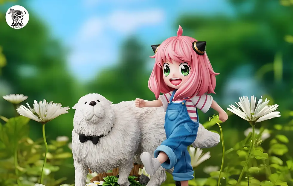 【PRE-ORDER】Zebra Studio - Anya and Bond Looking Left Spy x Family Resin Statue