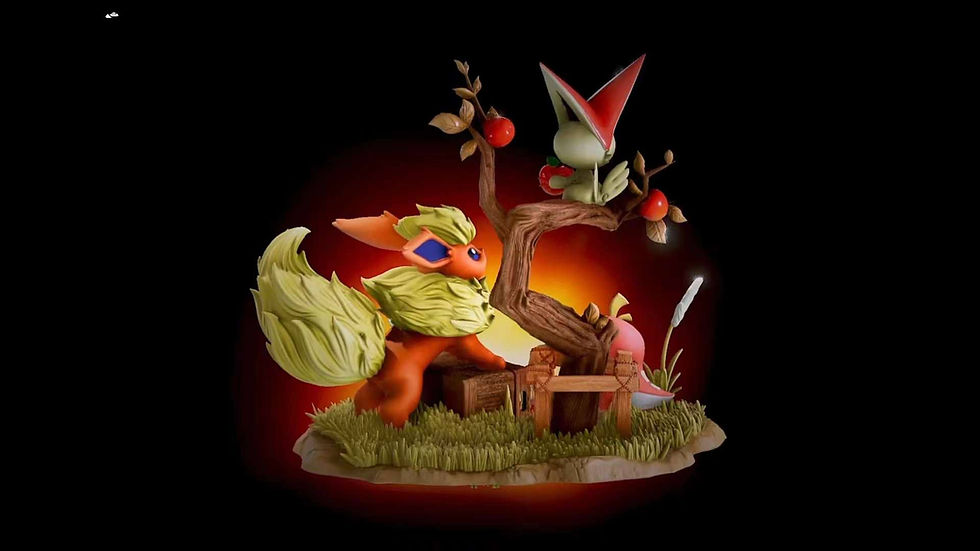 Thumbnail: 【PRE-ORDER】 Kipi Studio - Vaporeon & Flareon Pokemon Eevee Series 001 Resin
