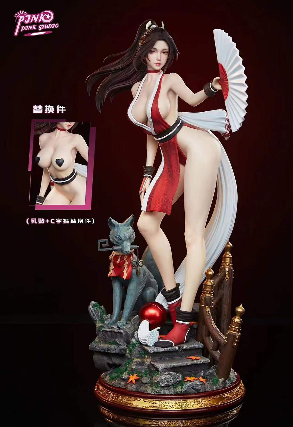 Thumbnail: 【PRE-ORDER】 Pink Pink Studio - Mai Shiranui The King of Fighters Resin Statue GK