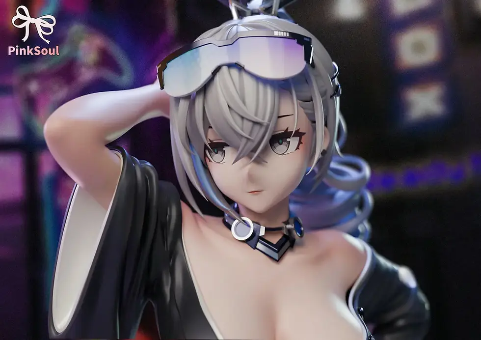Thumbnail: 【PRE-ORDER】Pinksoul Studio - Silver Wolf Honkai: Star Rail Resin Statue GK Anime